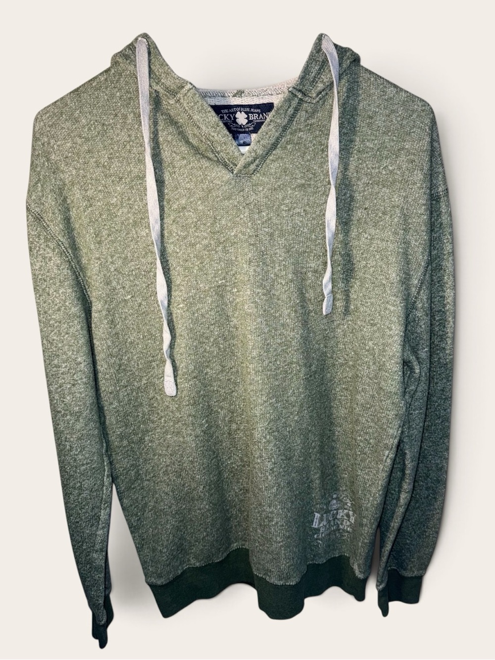 Lucky Brand Lightweight Hoodie Sweatshirt - Olive Green Men’s Large